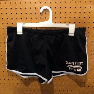 Derek Heart Heartbreaker Mesh Black and White 2000’s Y2K Short Shorts